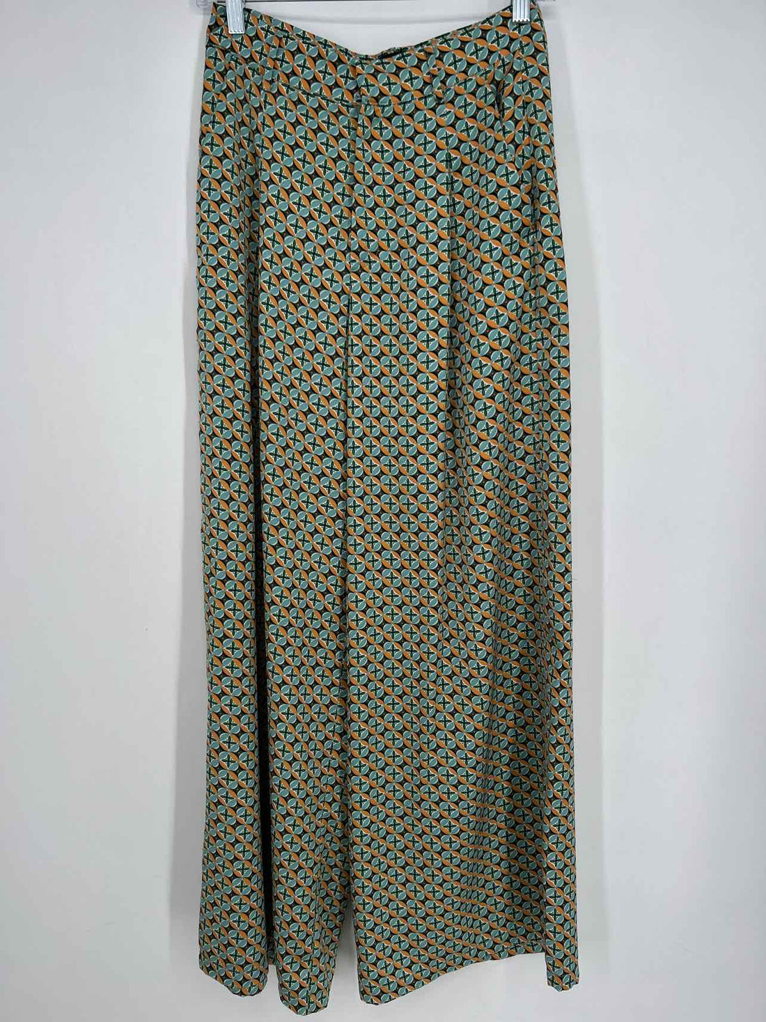 Mink Pink Size S Green & Blue Print Pants