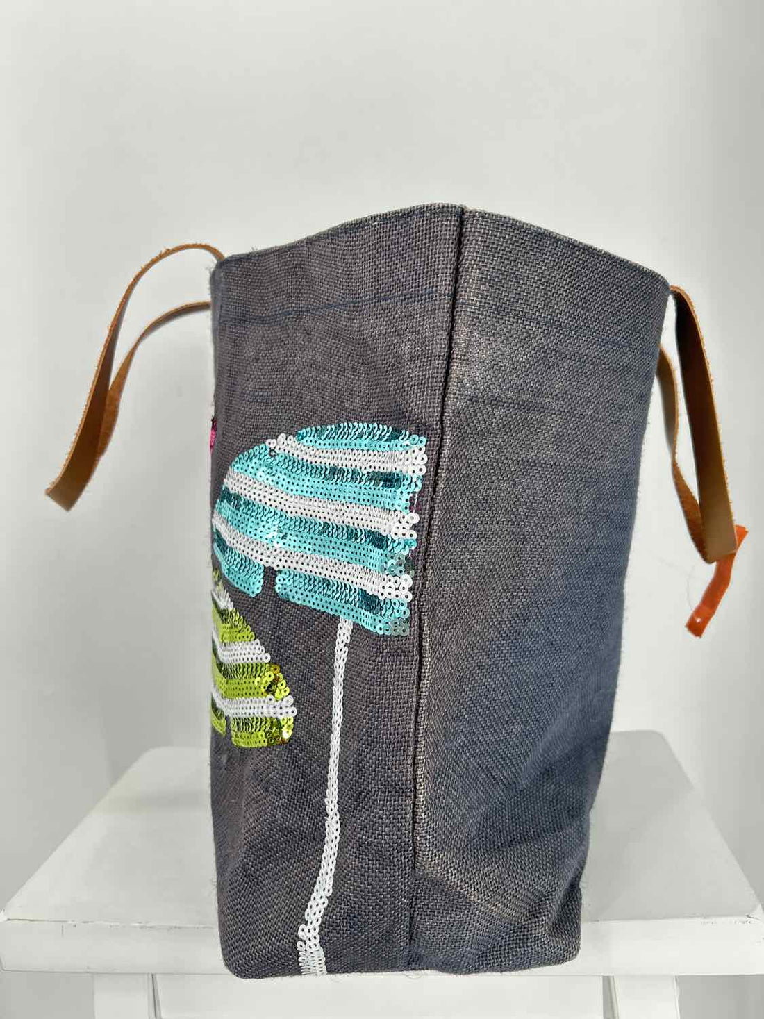 Mud Pie Navy Sequin Umbrella Tote