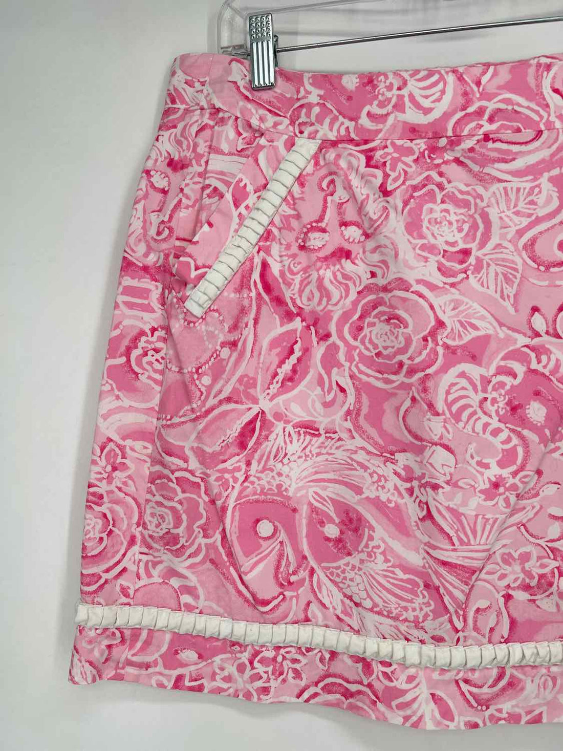 Lilly Pulitzer 6 Pink & White Print Lilly Pulitzer Skirt