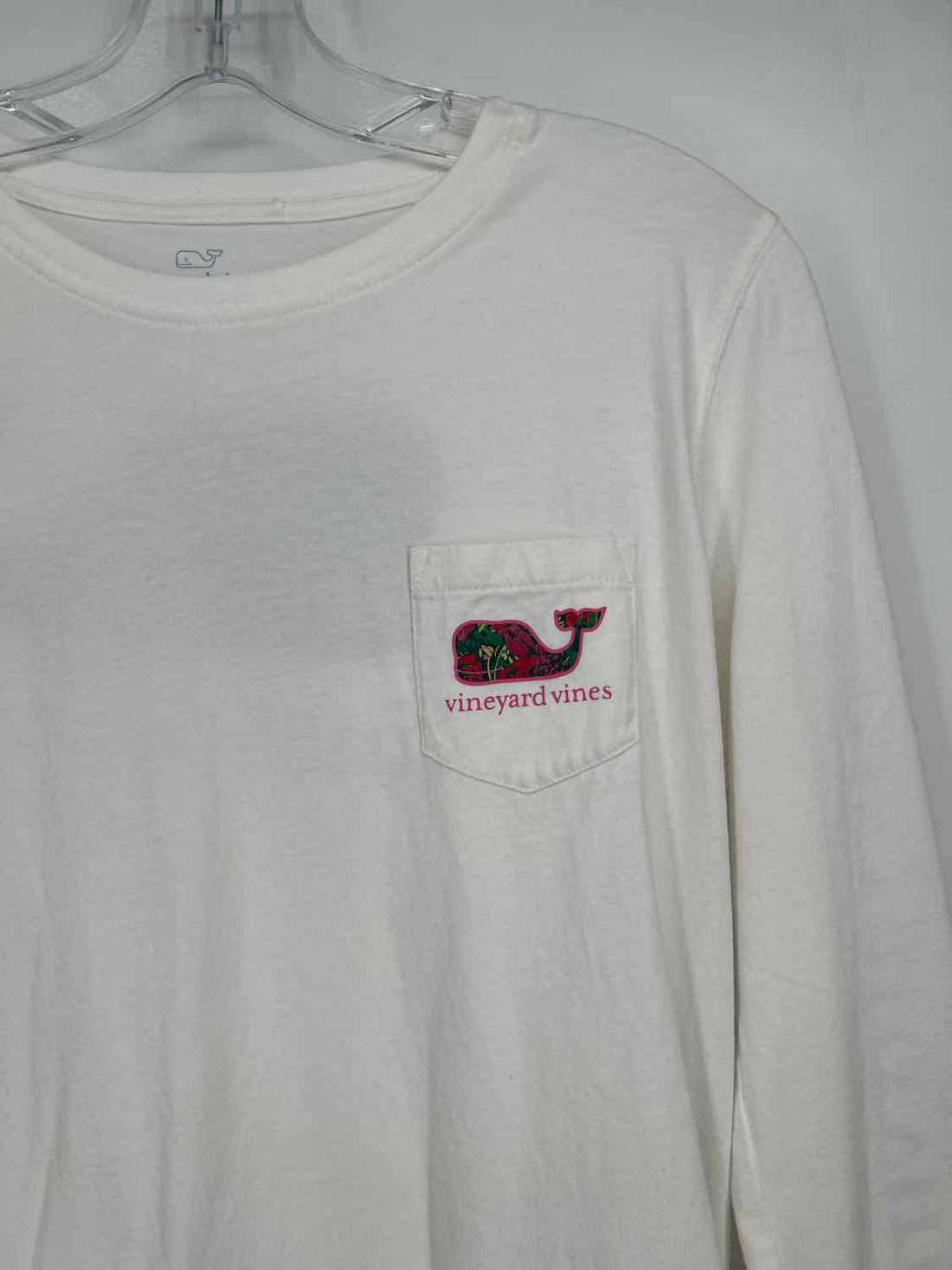Vineyard Vines Size S White Print Long Sleeve