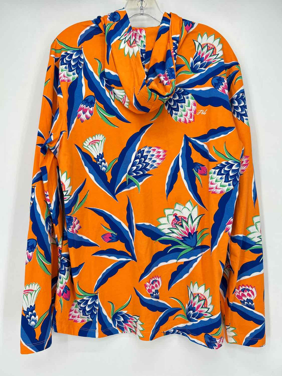 Polo Ralph Lauren Size L Orange Floral Hoodie