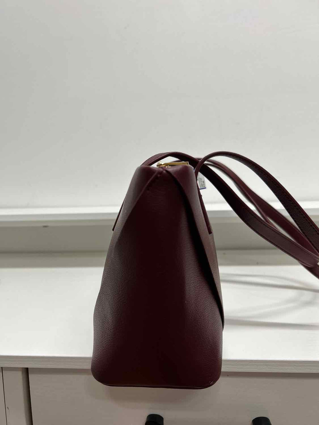 Isabelle Burgundy Faux Leather Pre Owned Tote