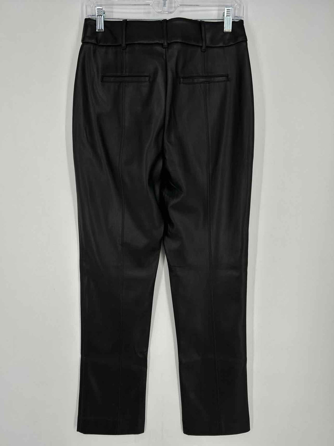White House Black Market Size 6 Black Faux Leather Pants