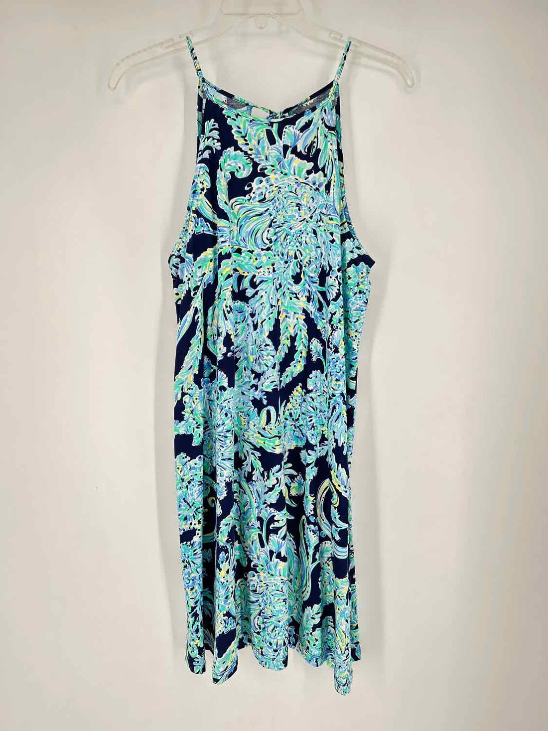 Lilly Pulitzer M Navy & Green Pima Cotton SS Lilly Pulitzer Dress