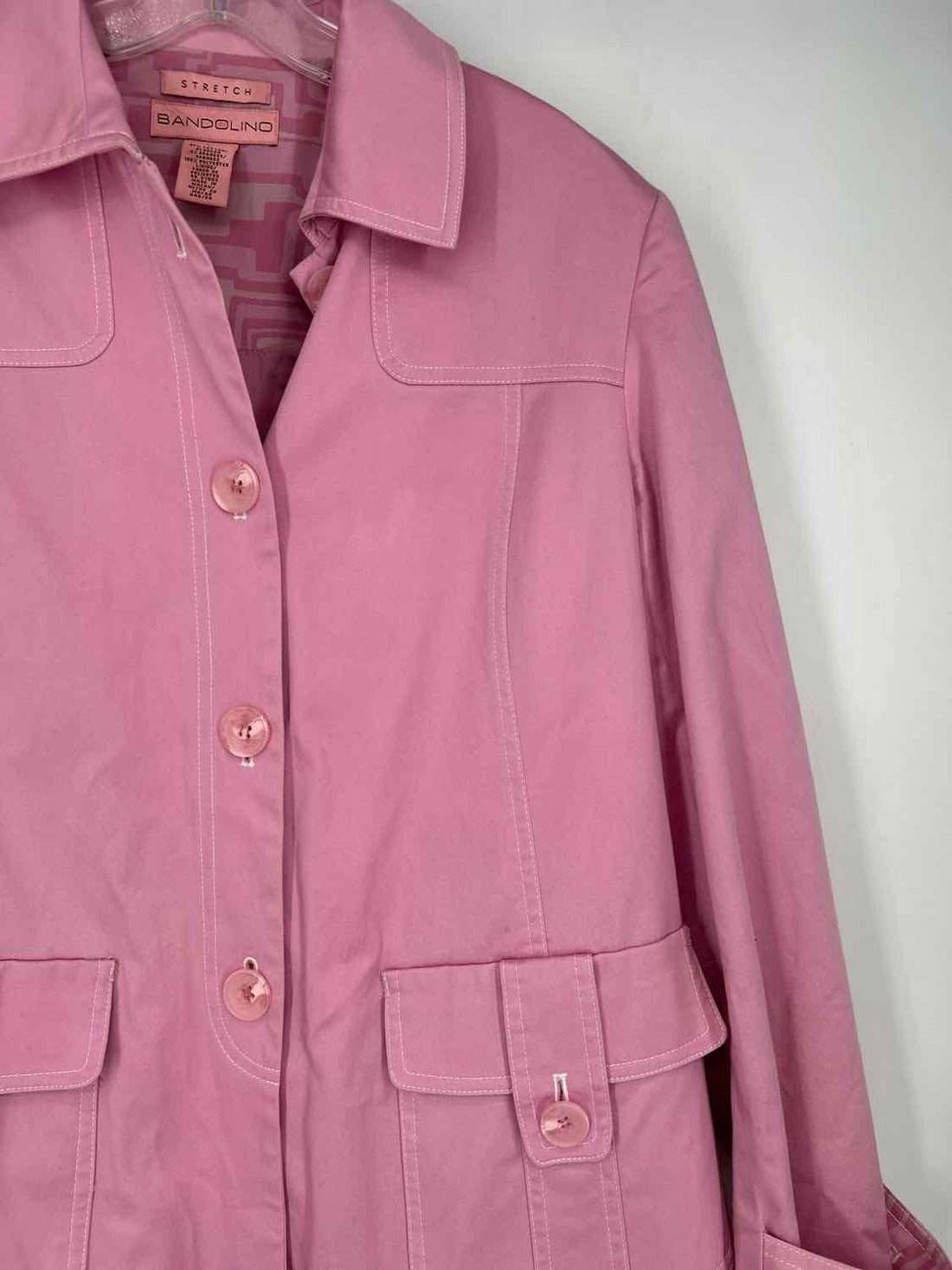 Bandolino Size 8 Pink Cotton Coat