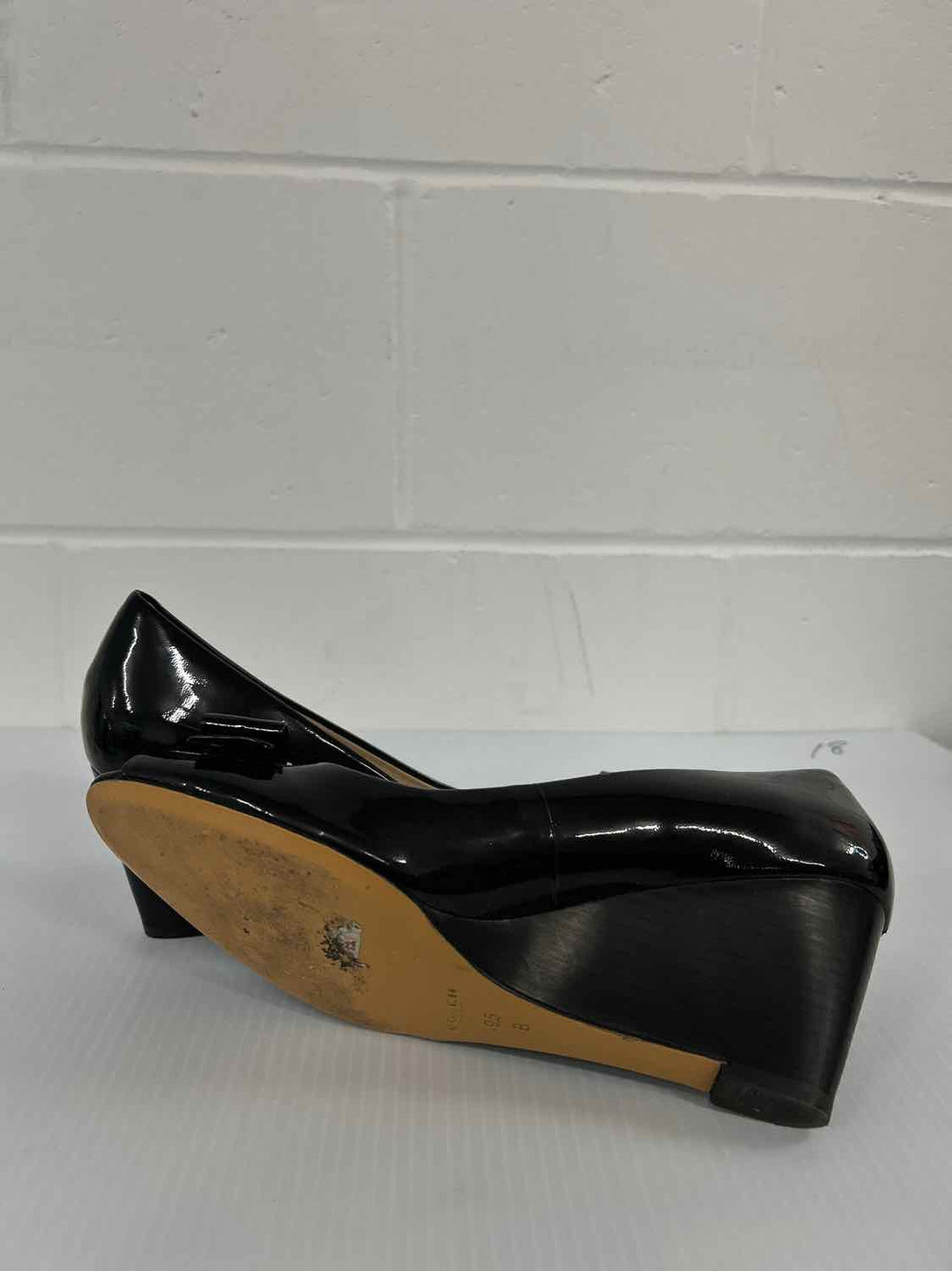 Coach Women Size 9.5 Black Wedges