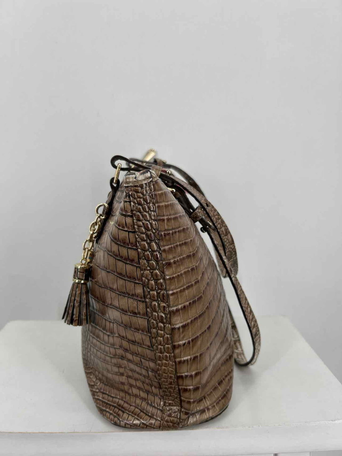 Brahmin Brown Genuine Leather Asher Tote