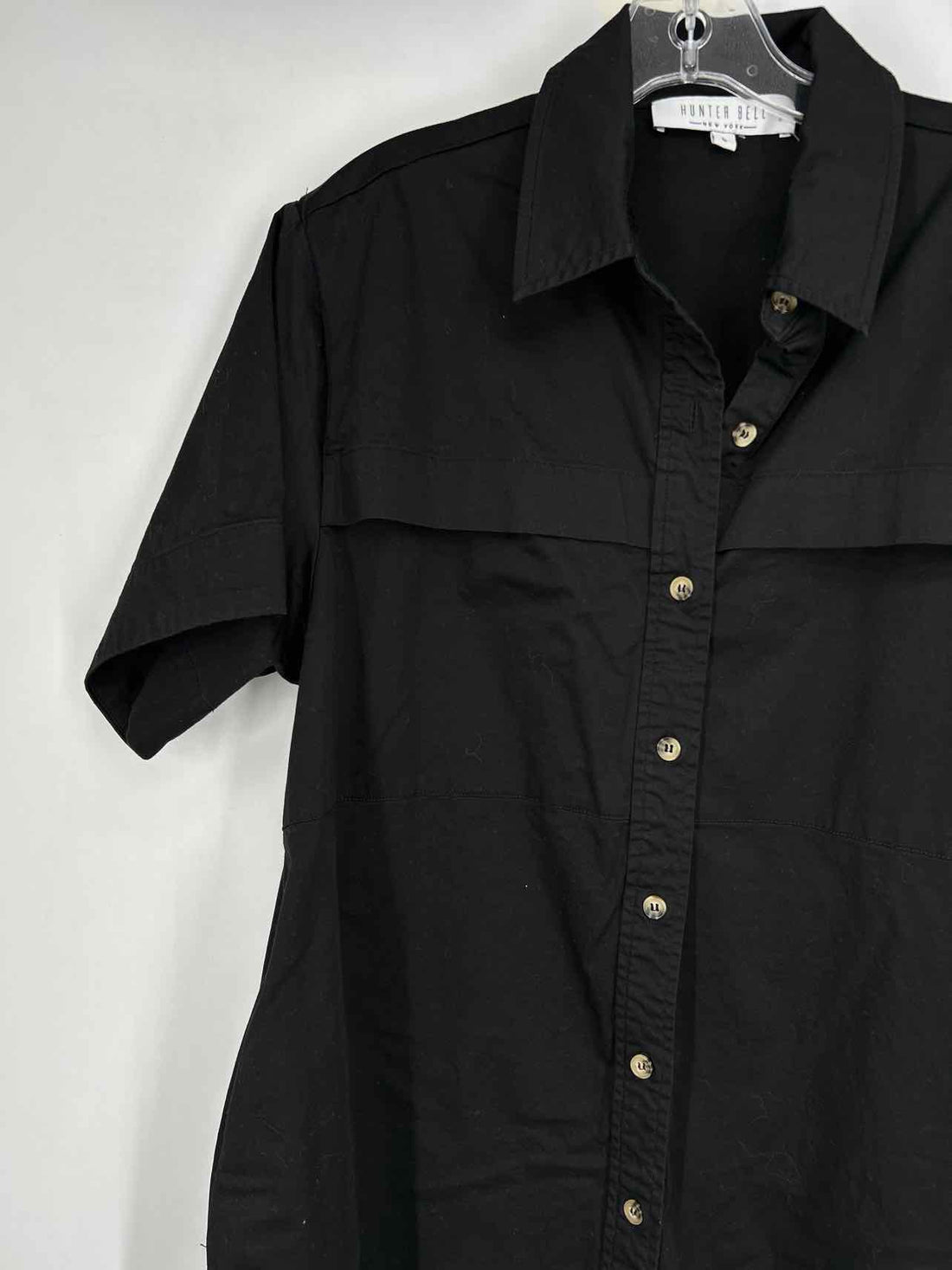 Hunter Bell Size L Black Short Sleeve Dress