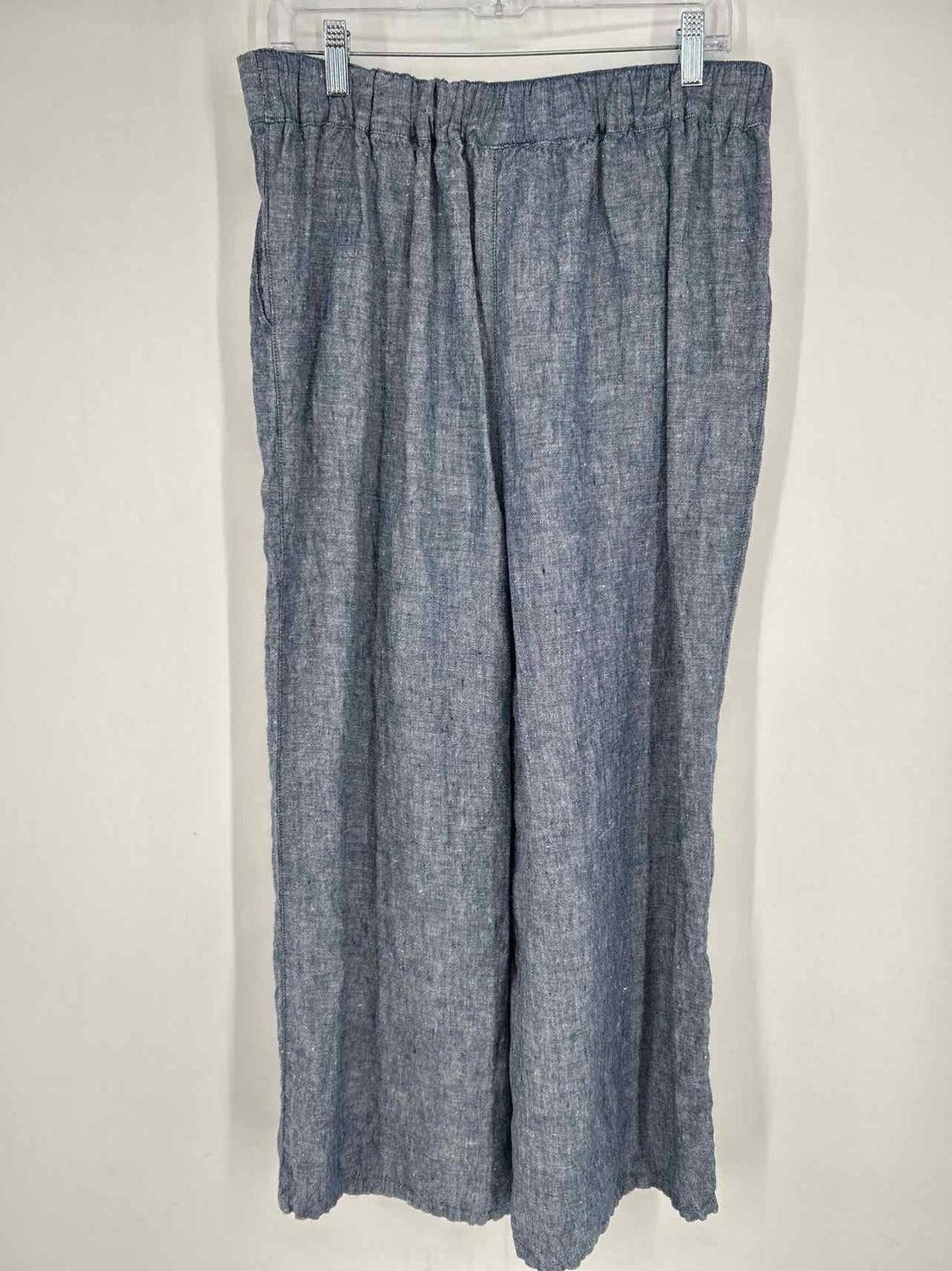 Catherine Malandrino Size L Navy Linen Pants