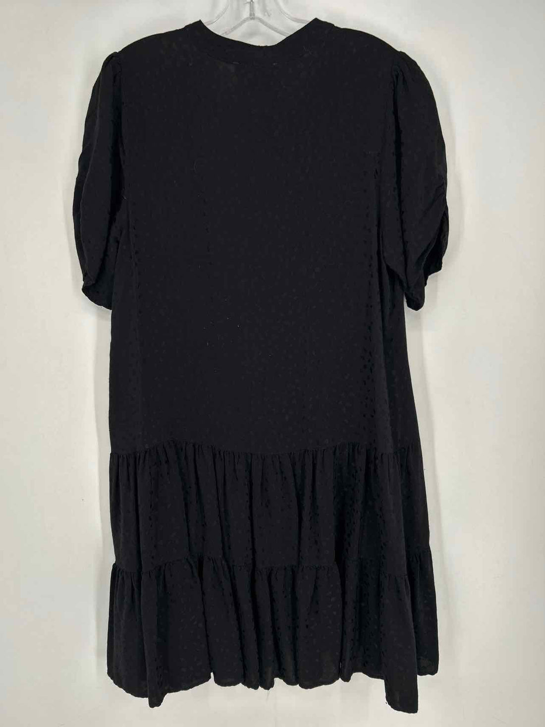 By Anthropologie Size M Black Short Sleeve Dress