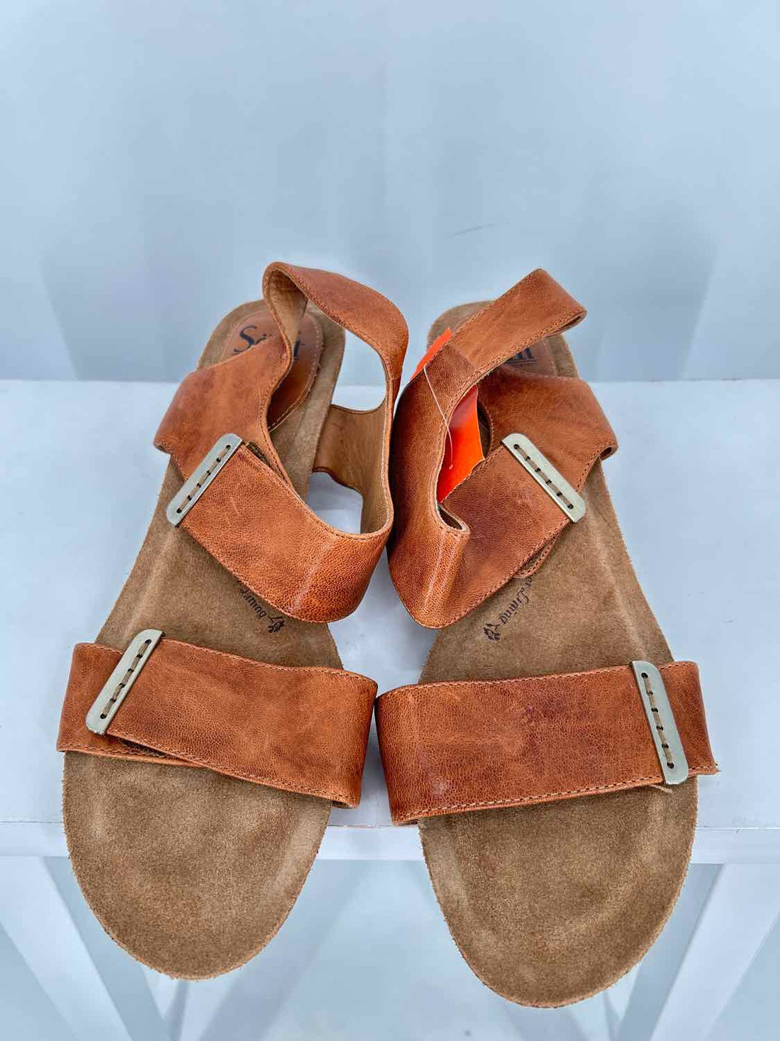 Sofft Women Size 11 Brown Leather Wedges