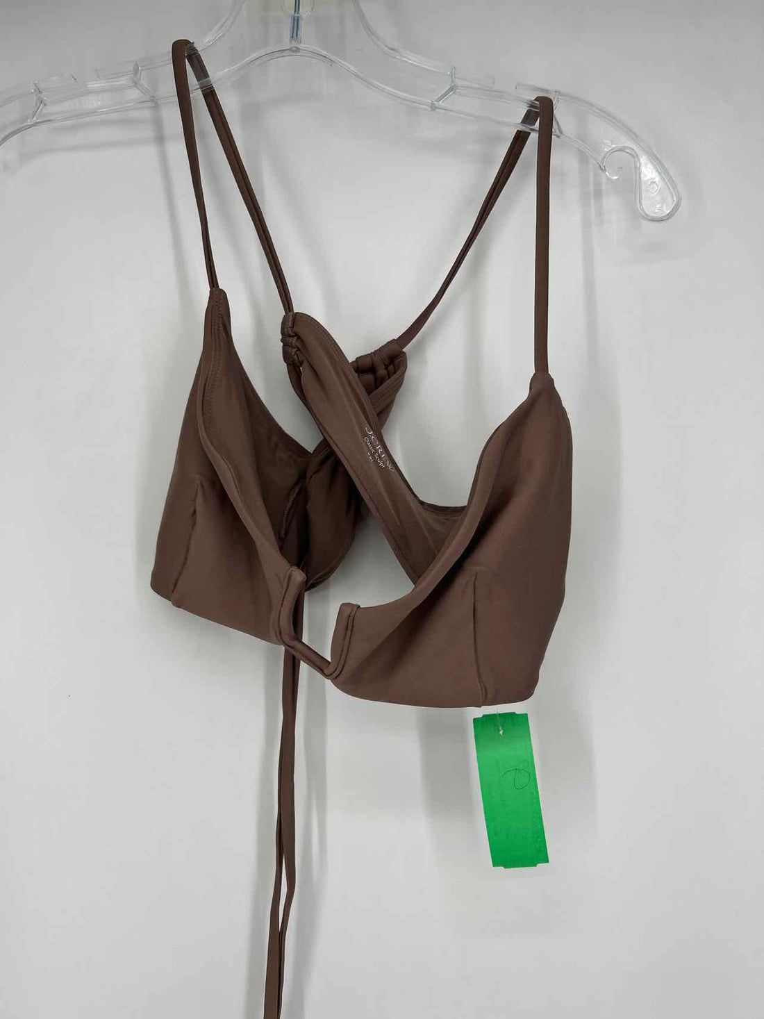 J Crew Size XXL Brown Swimsuit Top Only