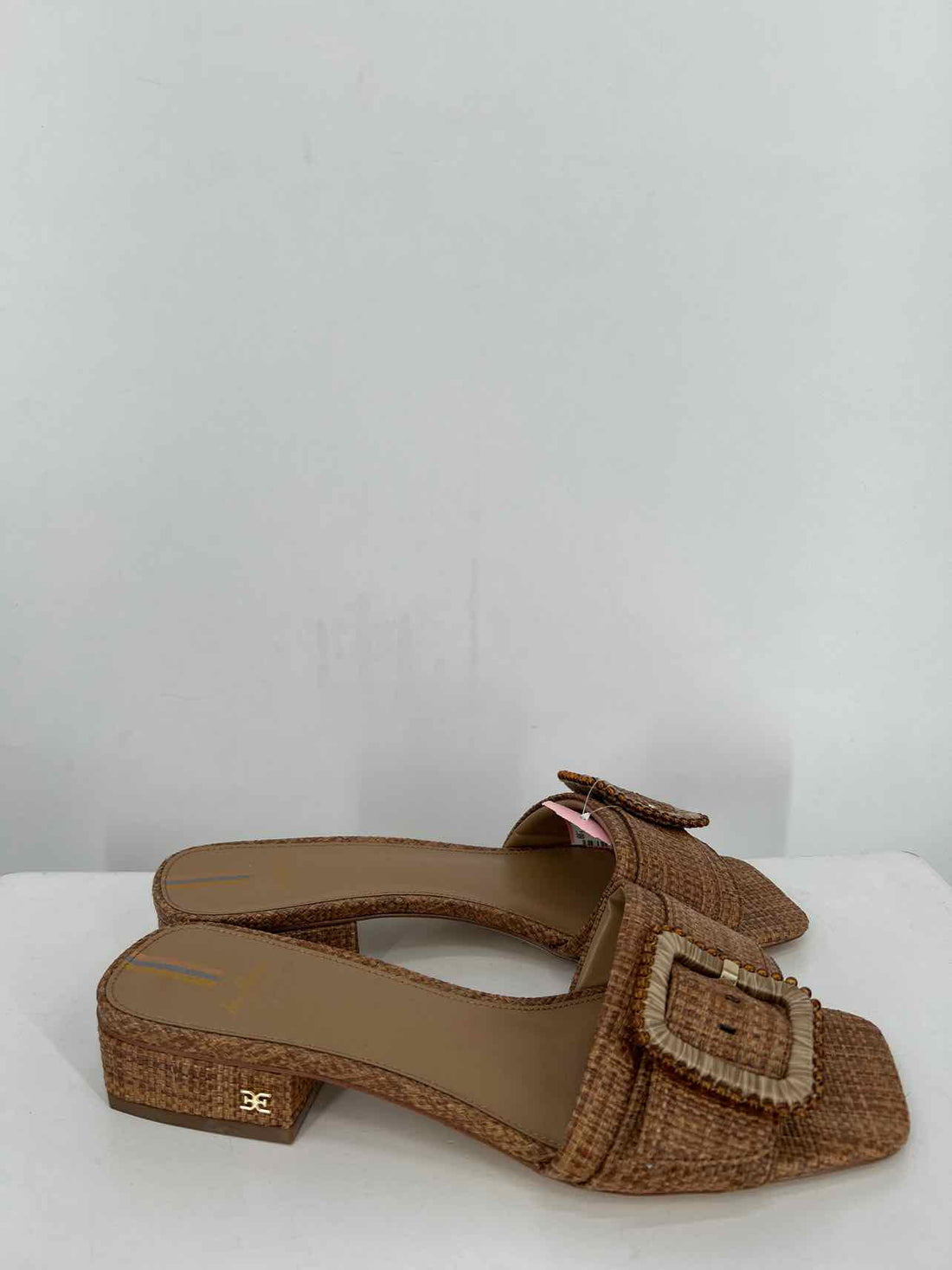 Sam Edelman Women Size 8.5 Brown Raffia Sandals