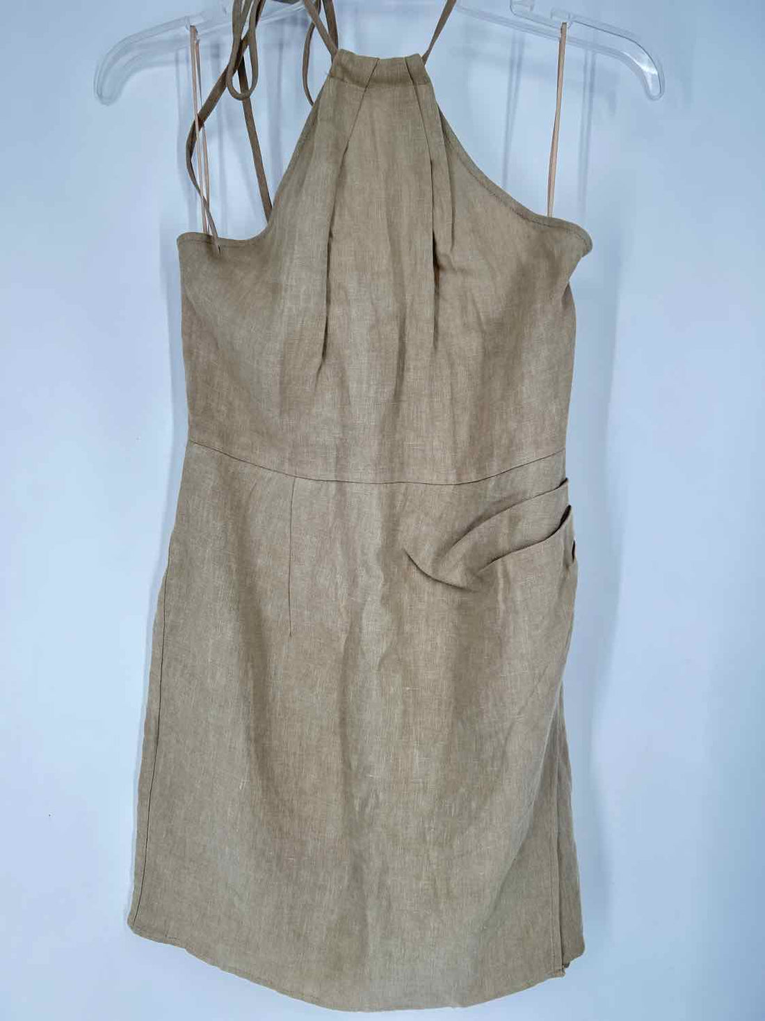 Shoe Fly Size S Tan Linen 100% NWT Dress