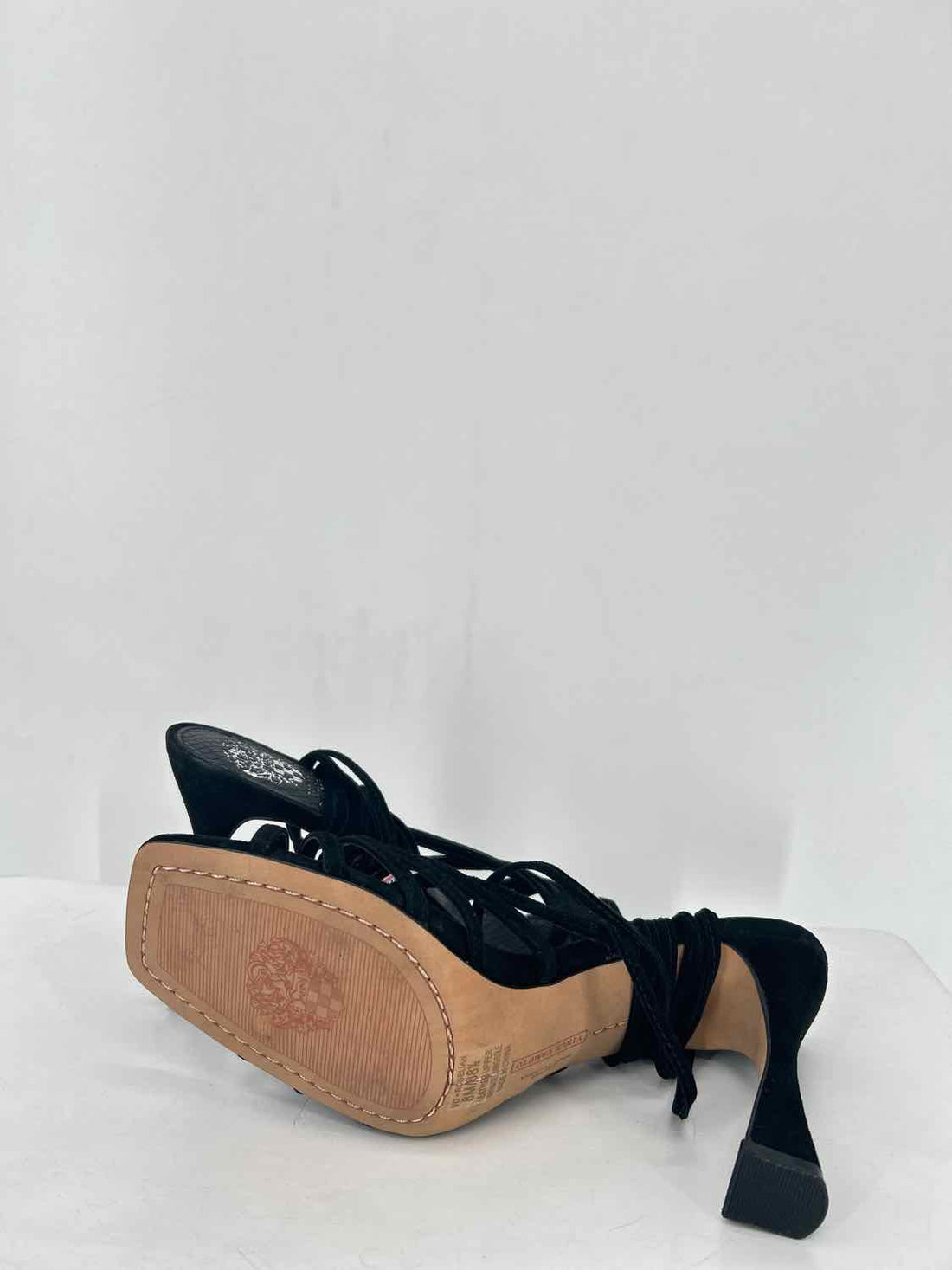 Vince Camuto Women Size 8 Black Tie Up Heels