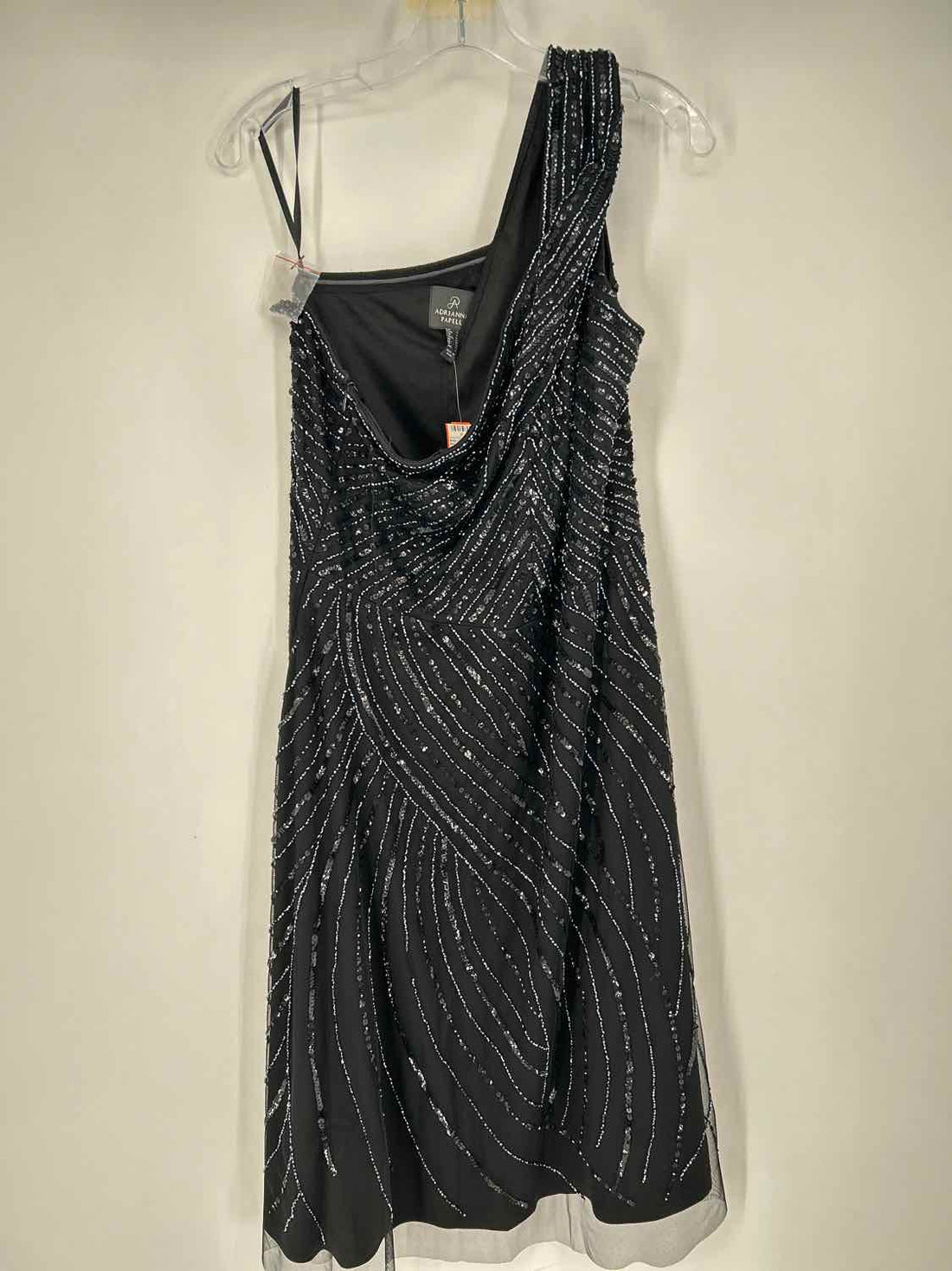 Adrianna Papell 14 Black Beaded NWT Holiday