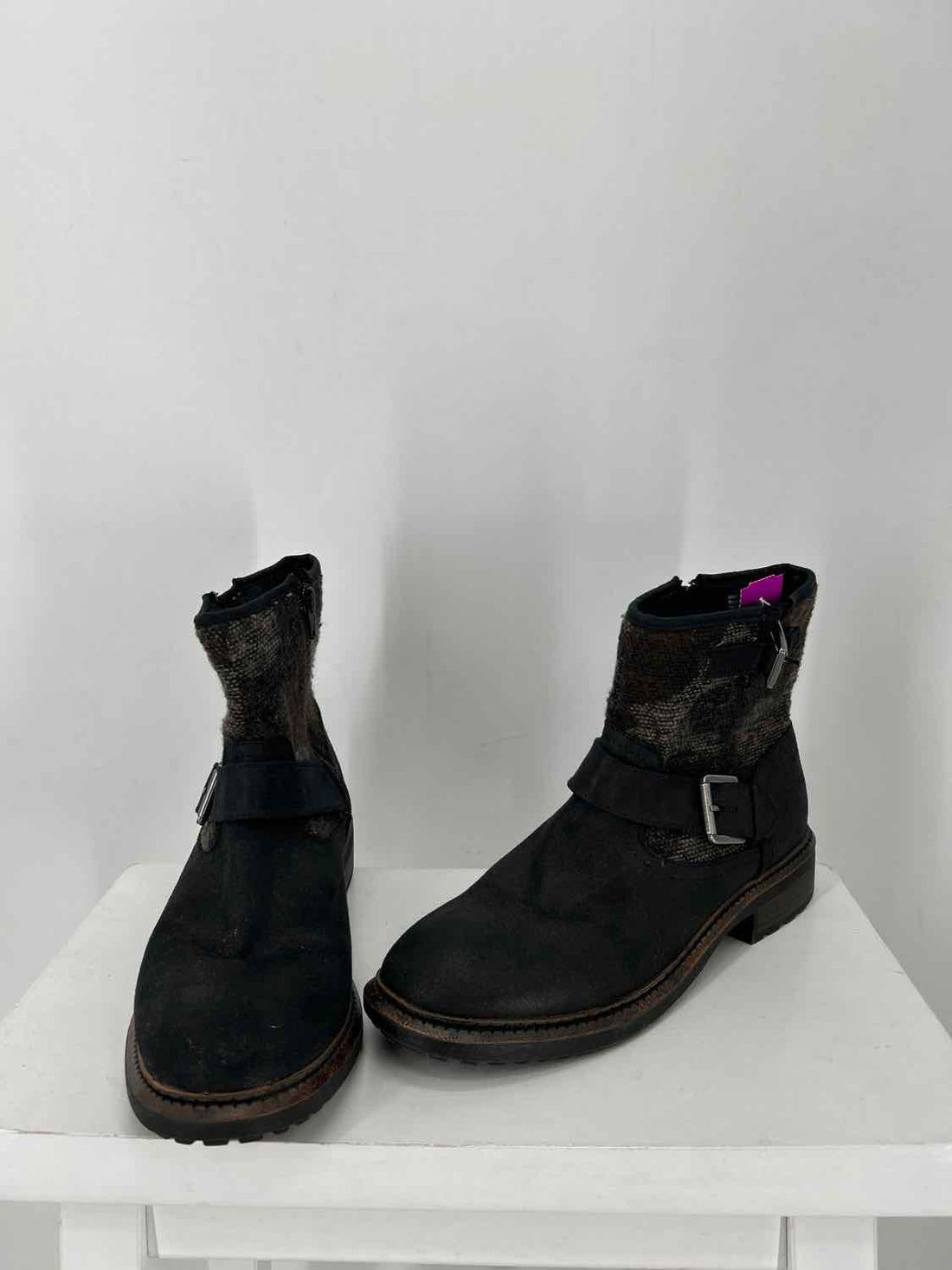 Sonoma Women Size 9.5 Black Print Ankle Boot
