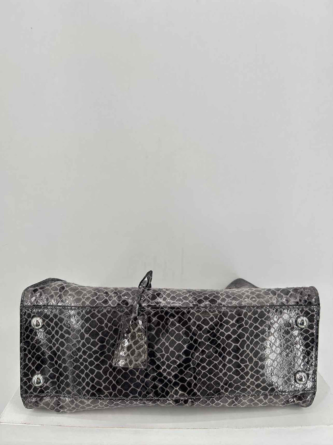 Michael Kors Gray Reptile Leather Excellent Condition Satchel