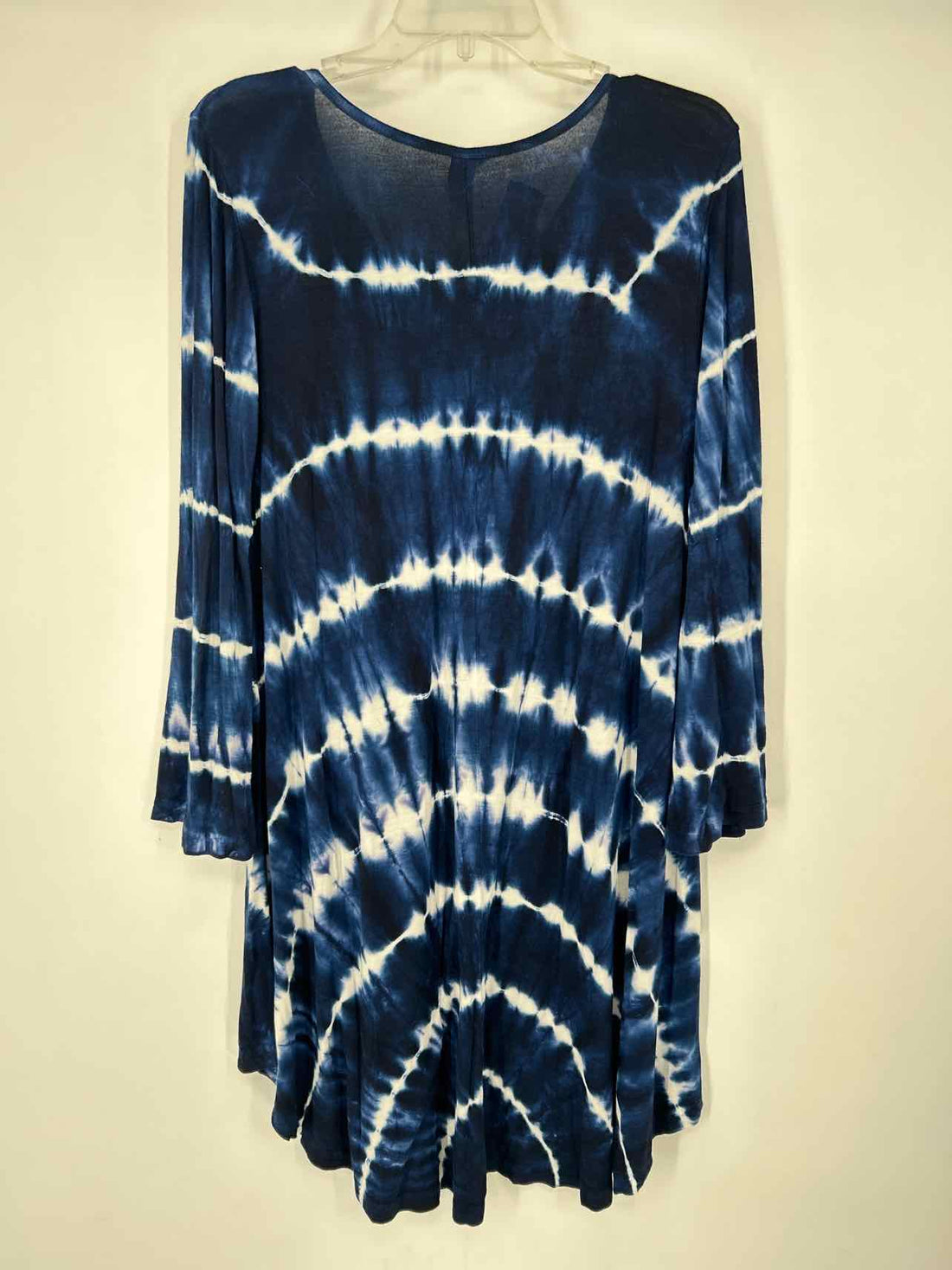 India Boutique Size Free Size Blue & White Long Sleeve Dress