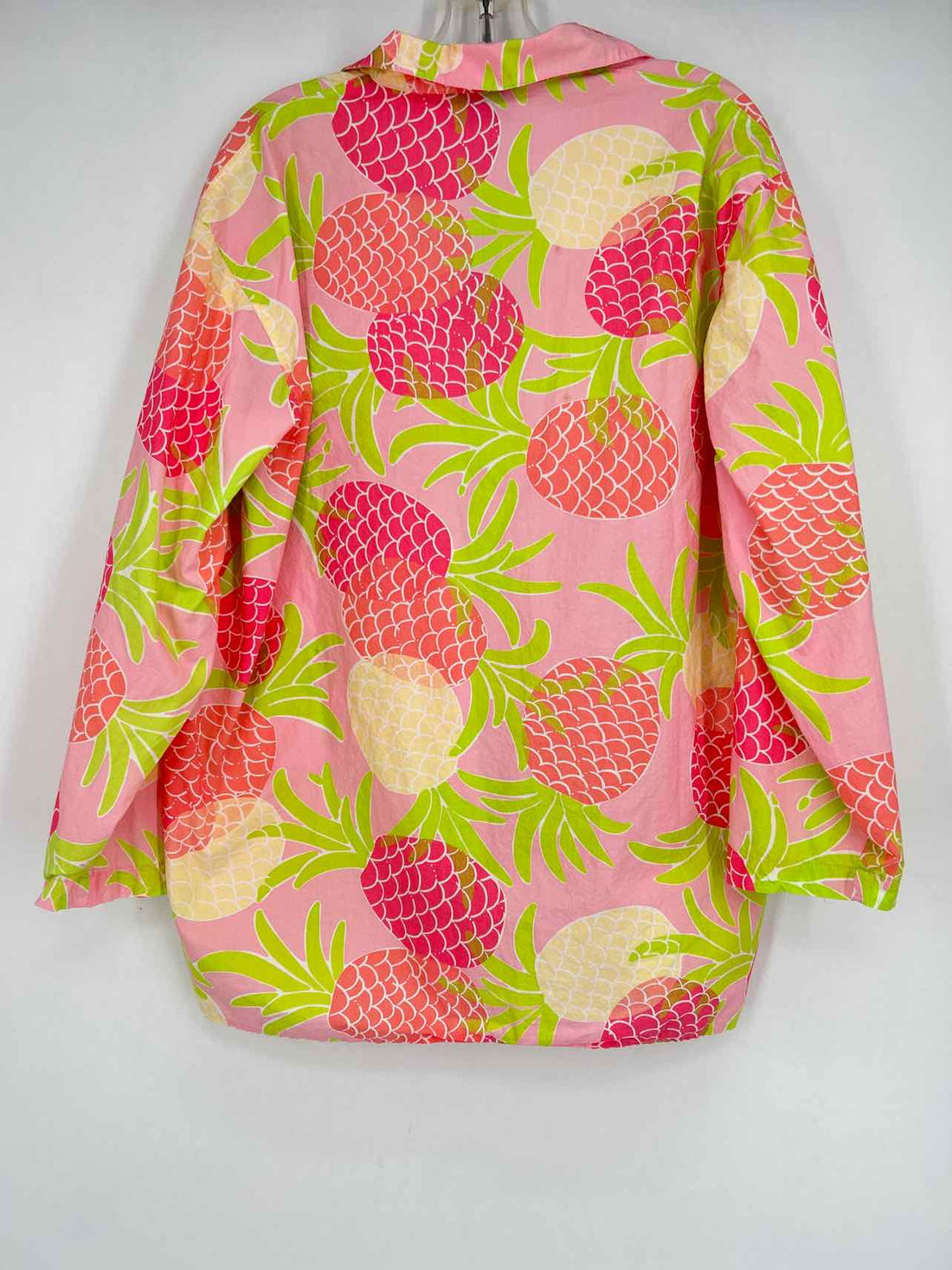 Lilly Pulitzer L Pink & Green Print Cotton Vintage Lilly Pulitzer Top