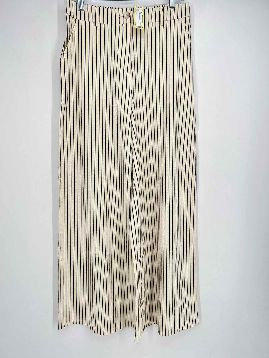 Mable Size M Cream & Black Striped Pants
