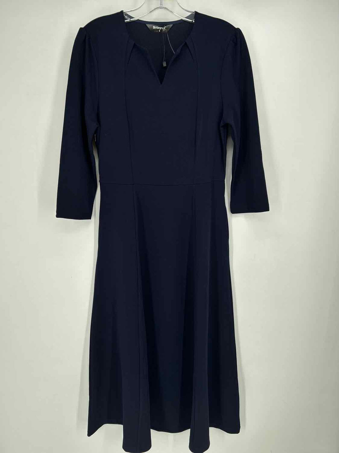 Allegra K Size M Navy Long Sleeve Dress
