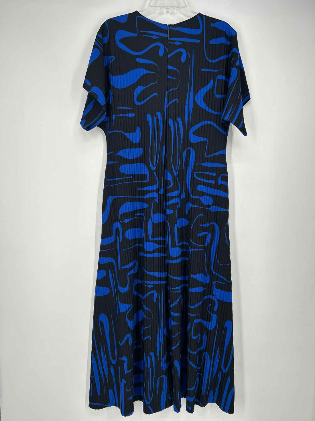 Cos Size S Black & Blue Print Short Sleeve Dress