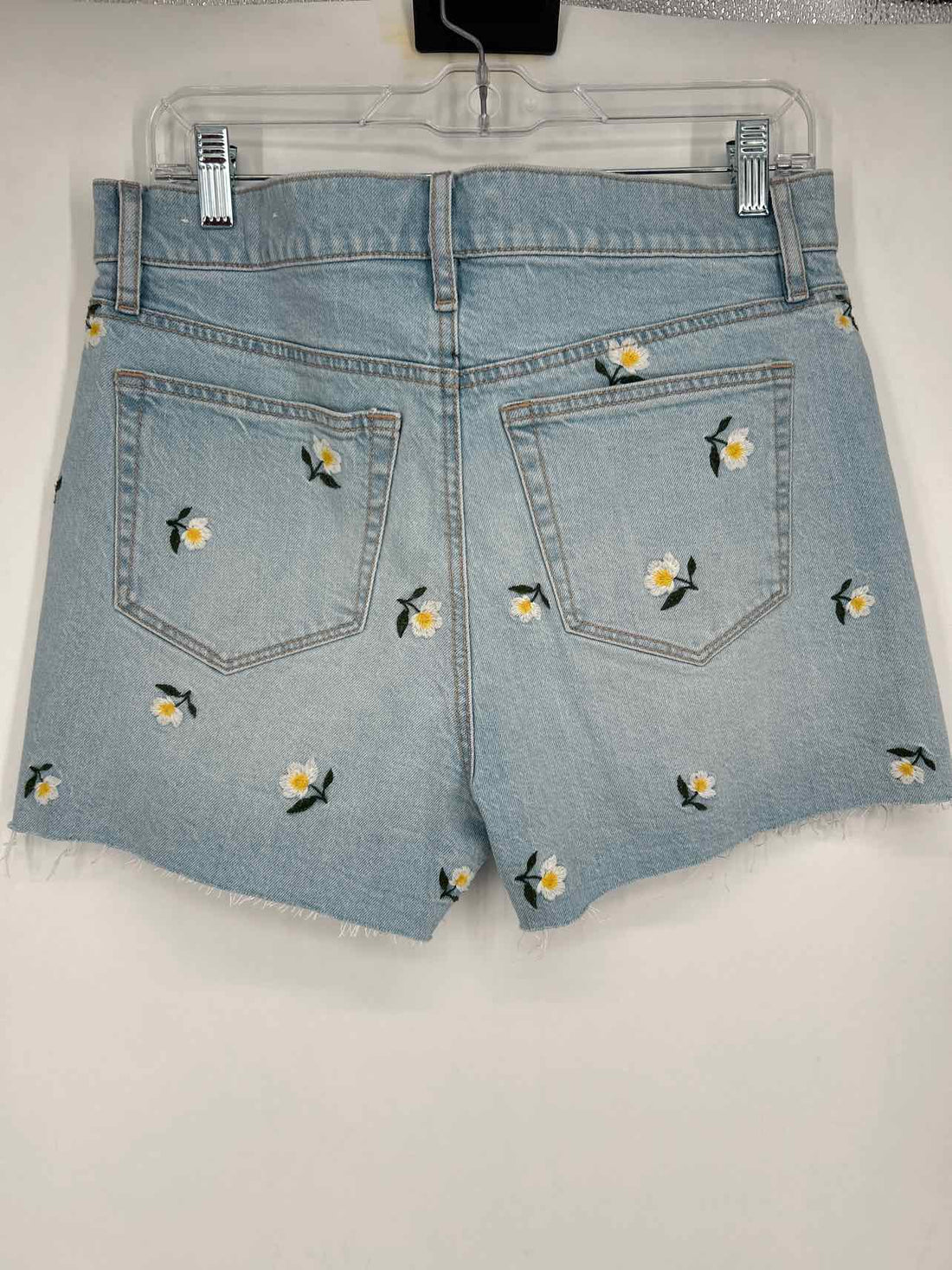 Loft Size 6 Denim Floral Embroidered NWT Shorts