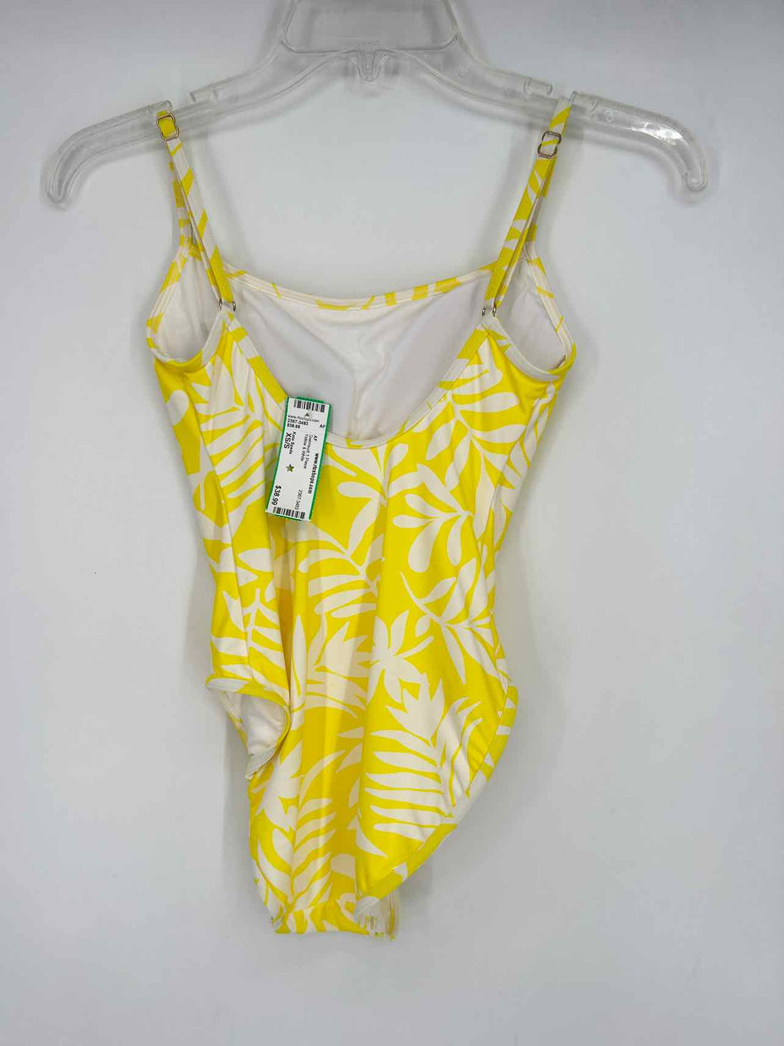 Kate Spade Size XS/S Yellow & White Swimsuit 1 Piece