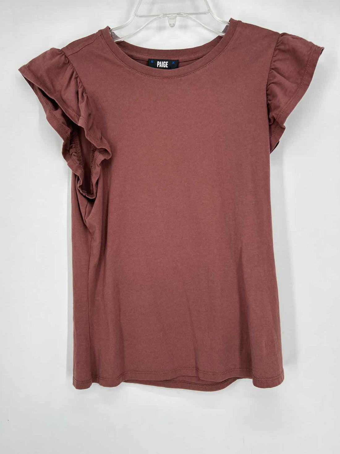 Paige Size S Brown Short Sleeve