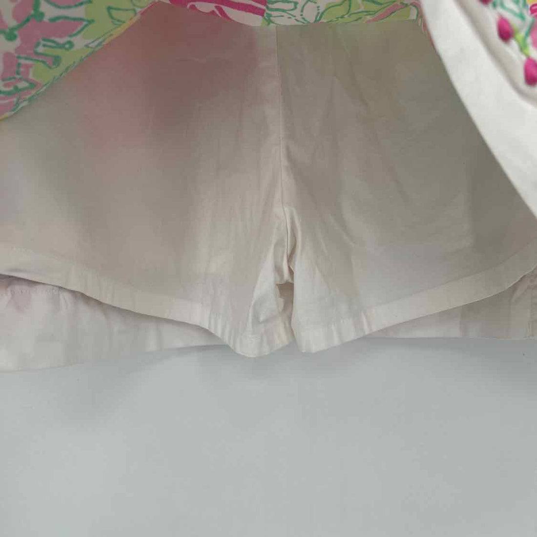 Lilly Pulitzer 8 White Pink & Green Print Lilly Pulitzer Skort