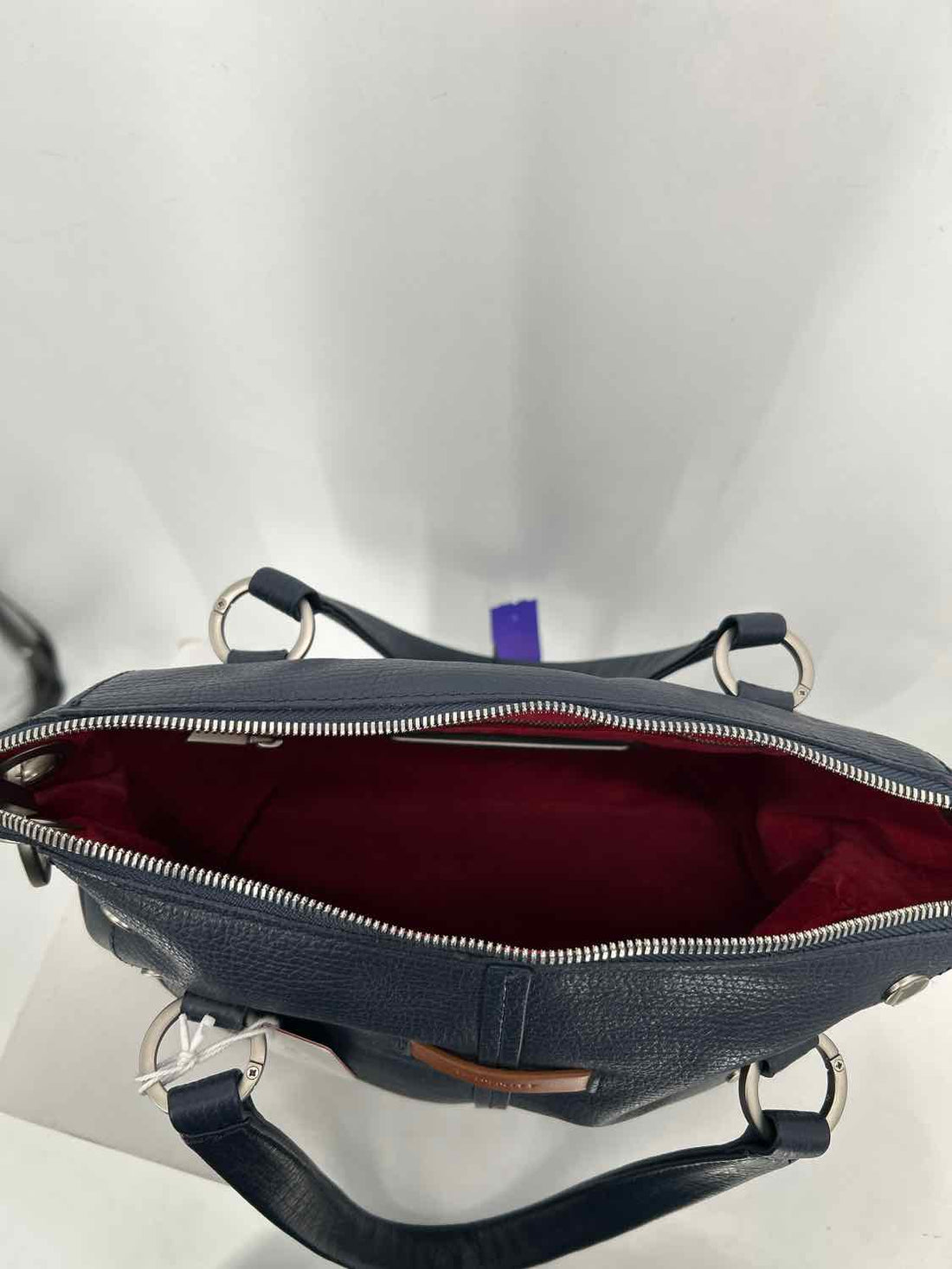 Hammitt Navy Leather Satchel