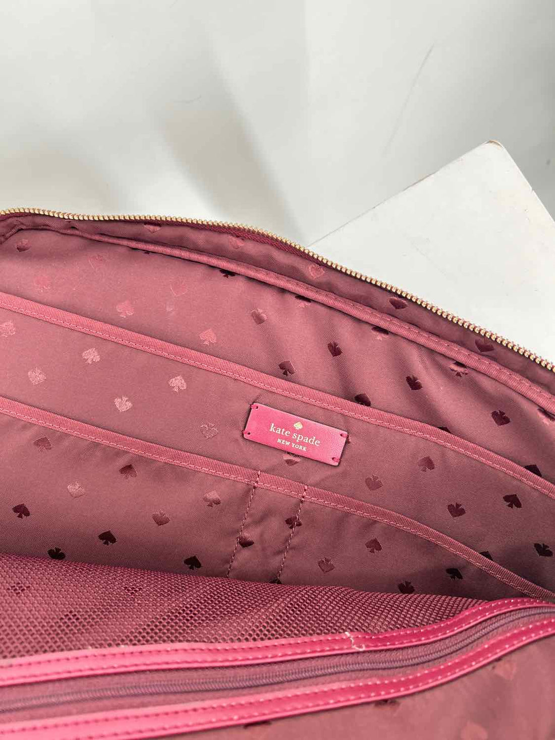 Kate Spade Maroon Nylon Messenger