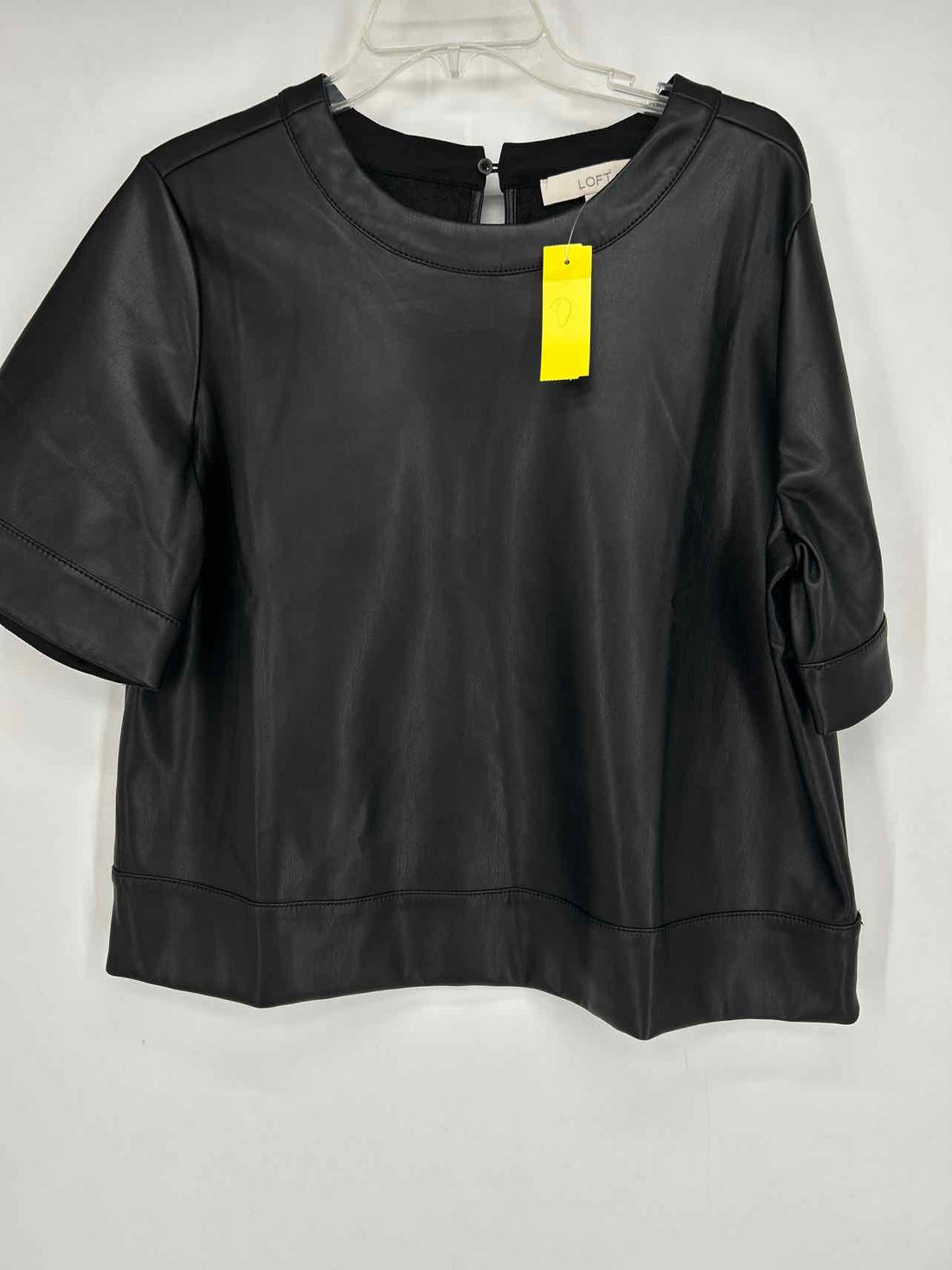 Loft Size L Black NWT Short Sleeve