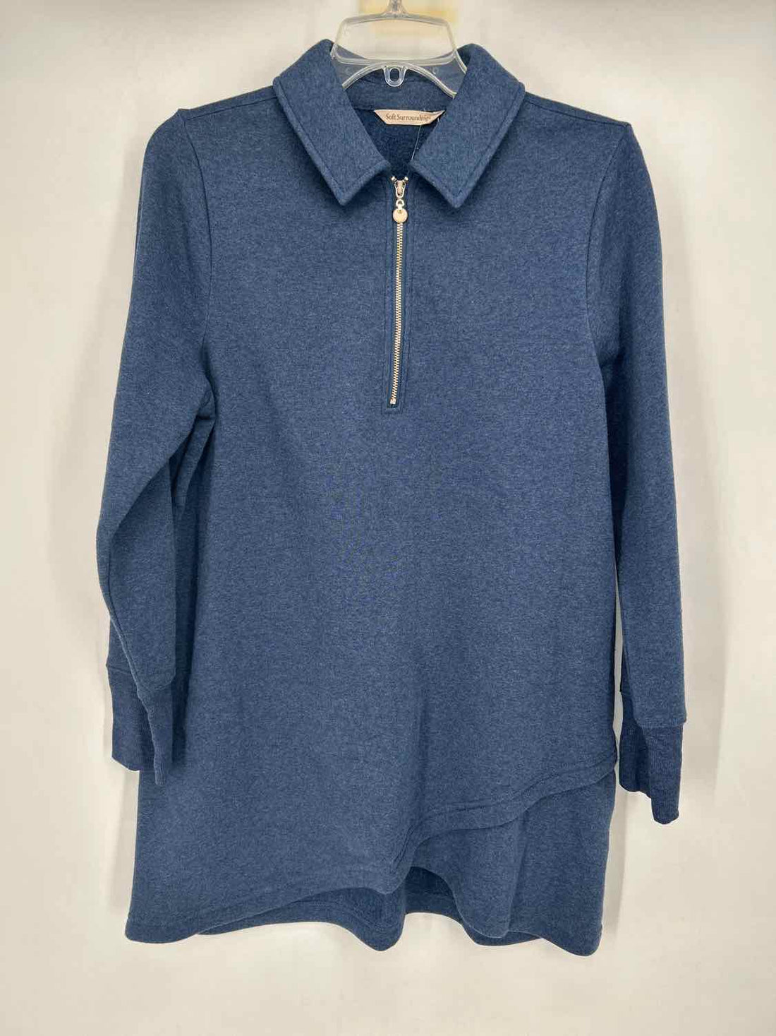 Soft Surroundings Size M Dusty Navy Sweatshirt