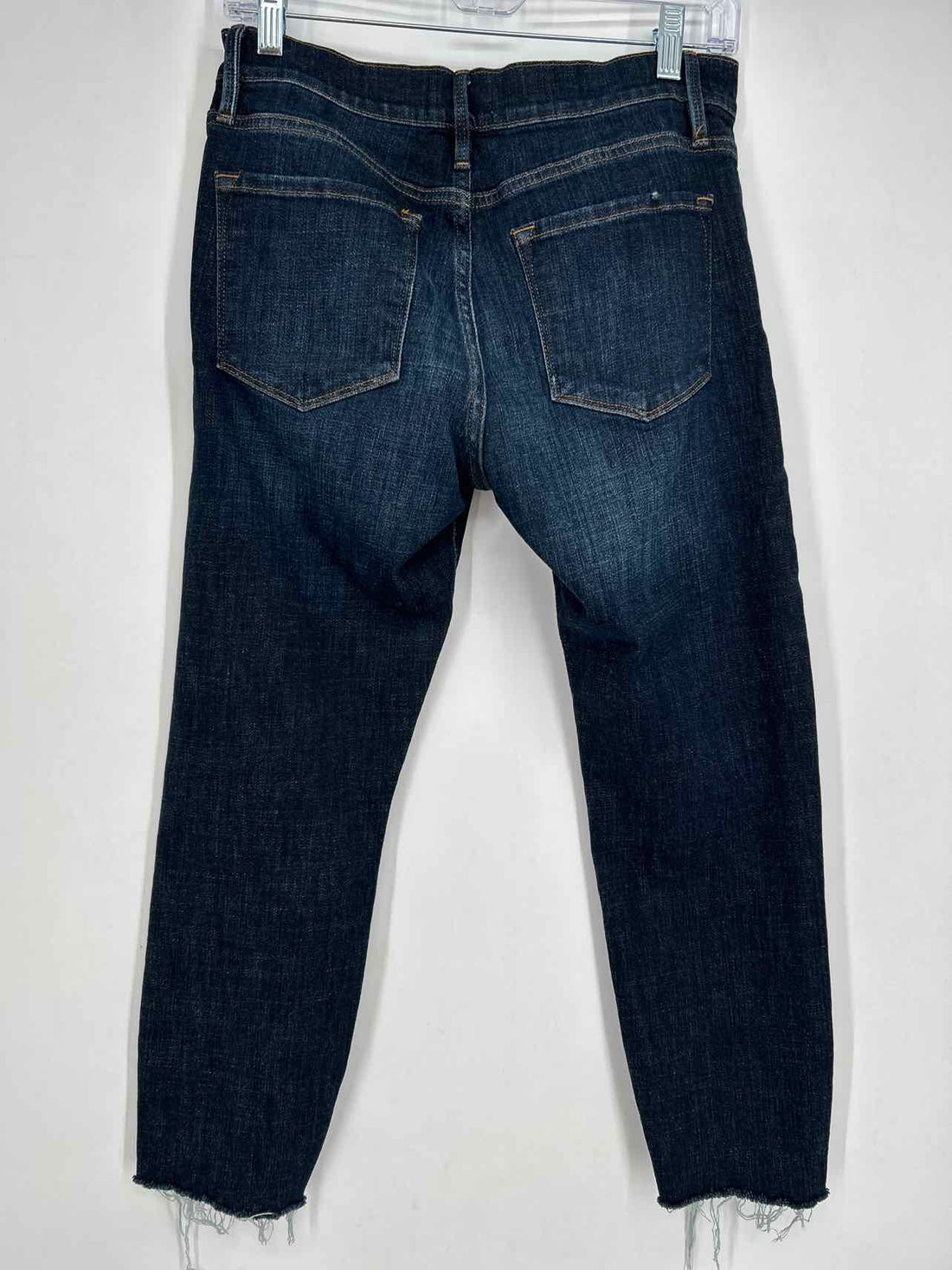 Frame Size 27 Dark Wash Distressed Jeans