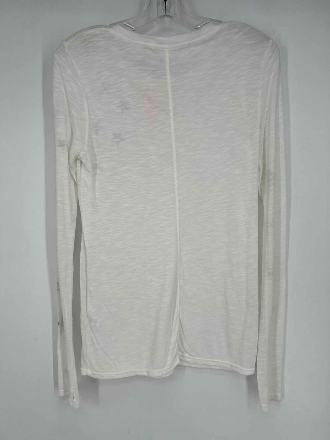Michael Stars Size OS White Print Long Sleeve