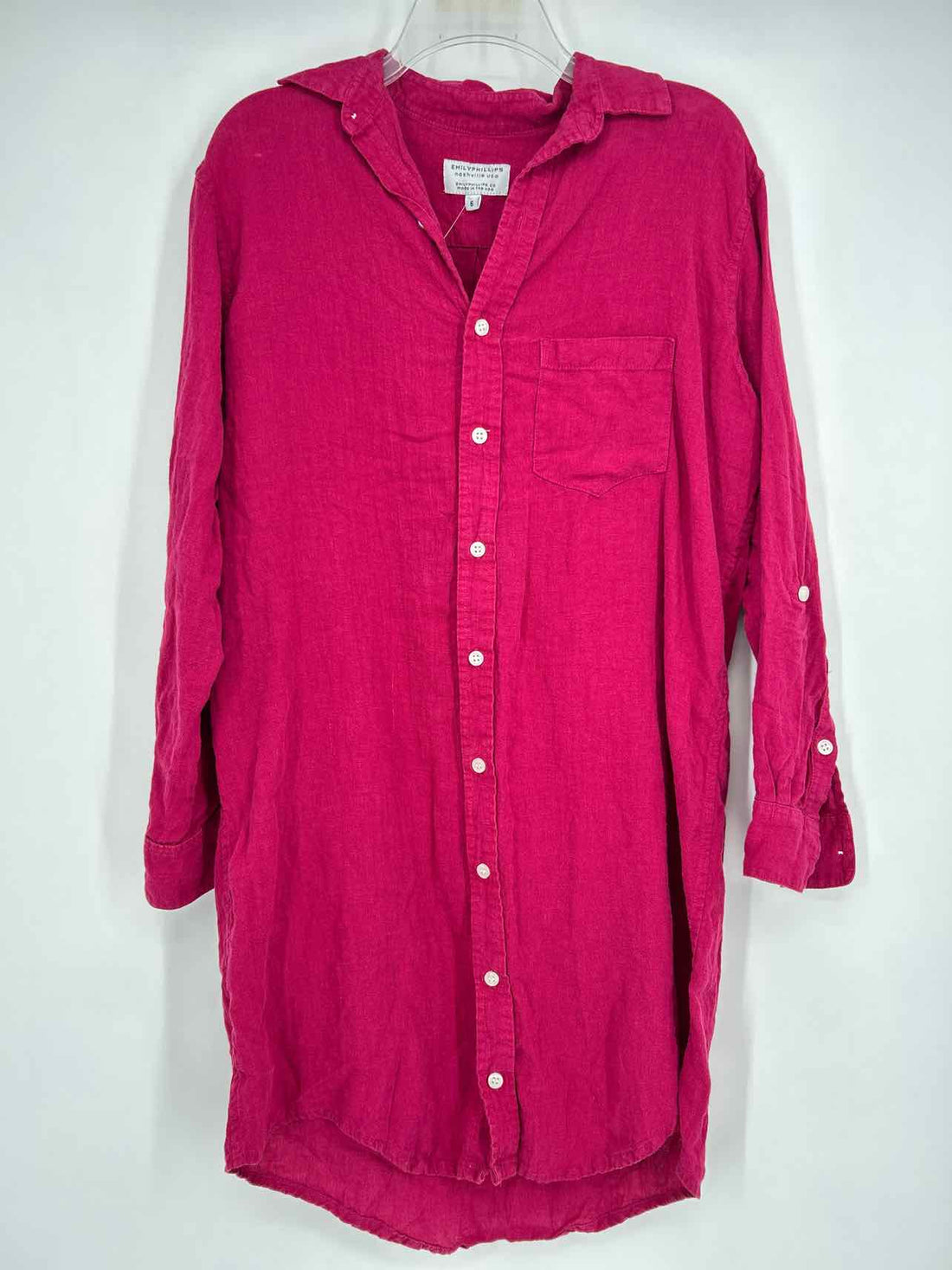 Emily Phillips Size 6 Maroon Long Sleeve Dress