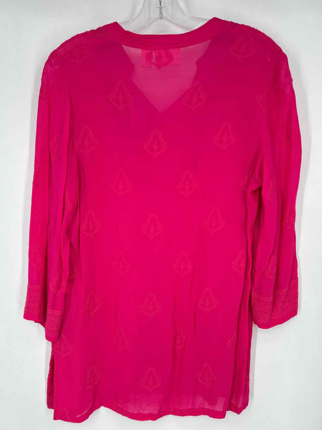 Chicos Size 1(M) Hot Pink Long Sleeve
