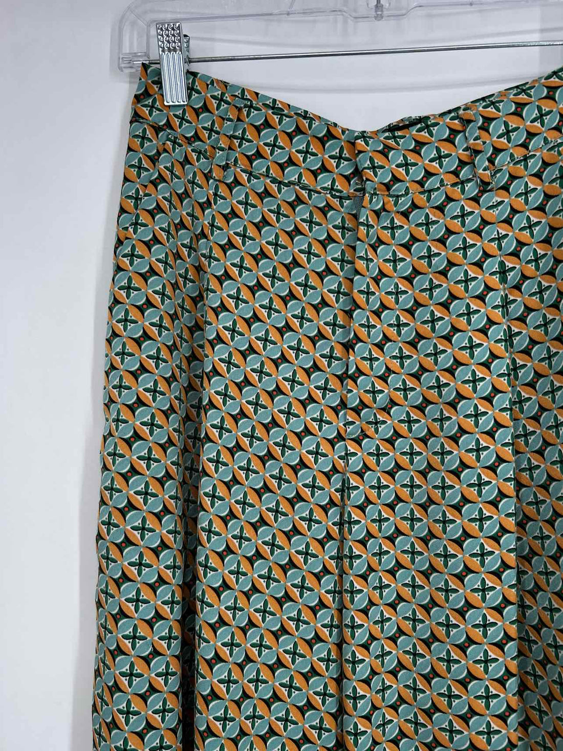 Mink Pink Size S Green & Blue Print Pants
