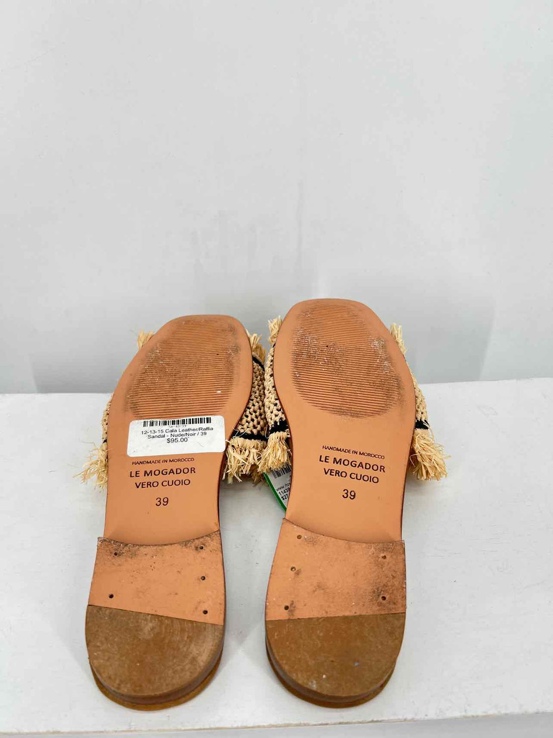 Le Mogador Women Size 39 (8.5-9) Raffia Slides