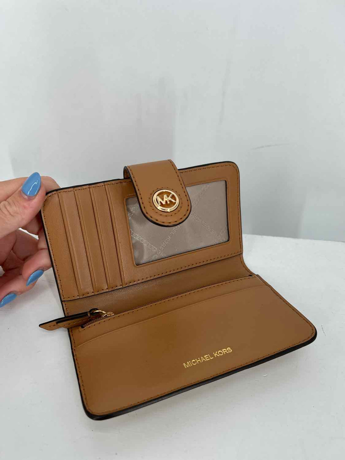 Michael Kors Tan Pebbled Leather Wallet