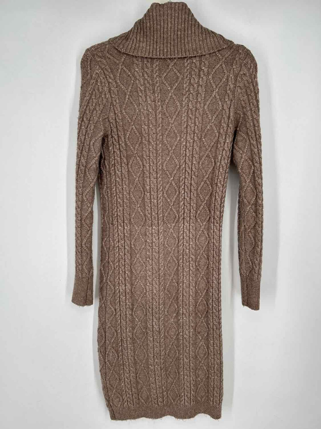 Sincerely Jules Size S Tan Sweater Long Sleeve Dress