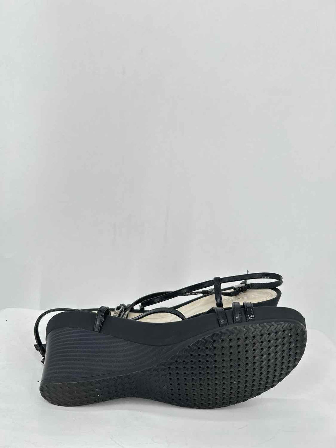 GEOX Respira Women Size 39 Black Wedges