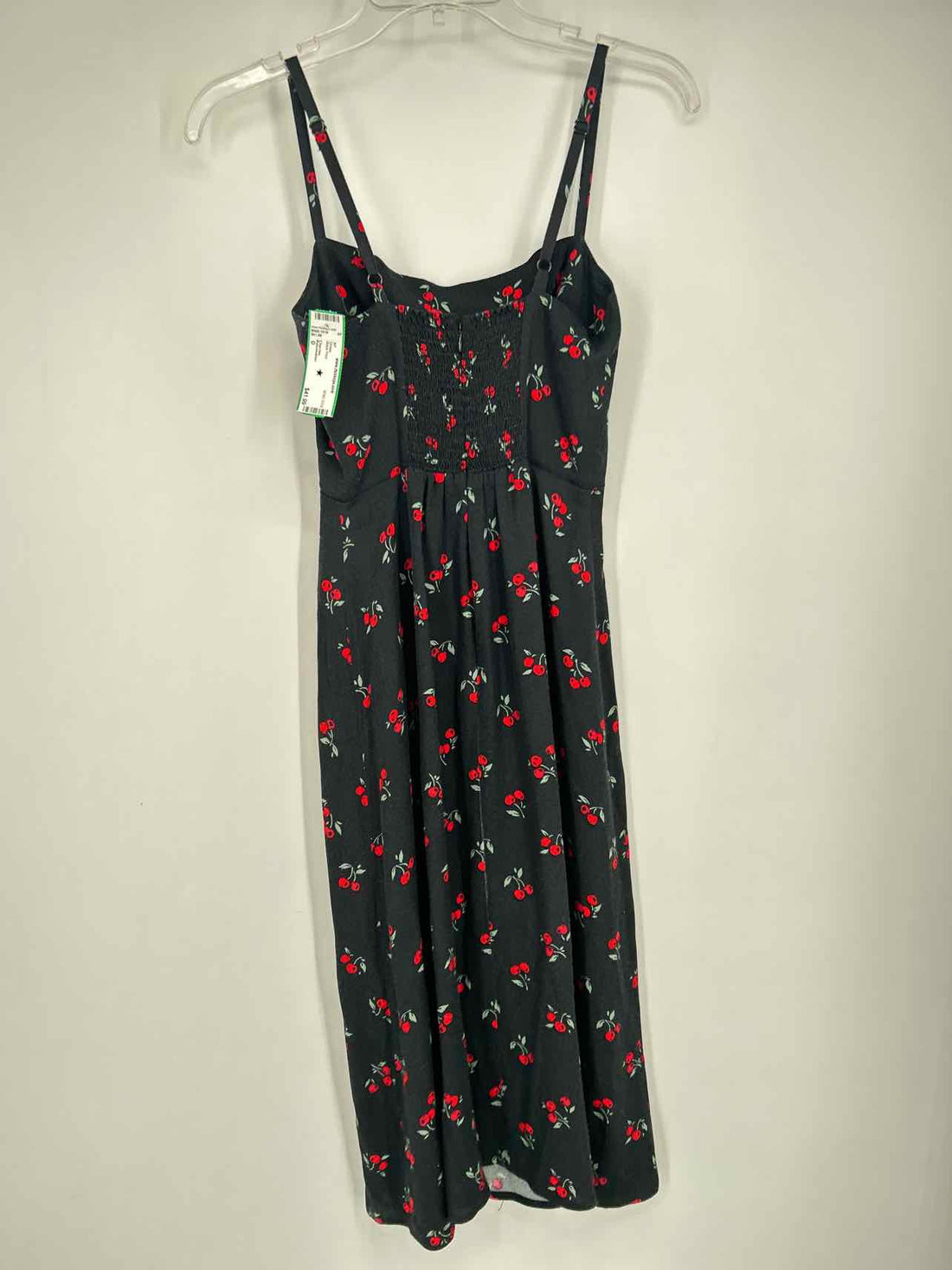 Reformation Size 0 Black Print Dress