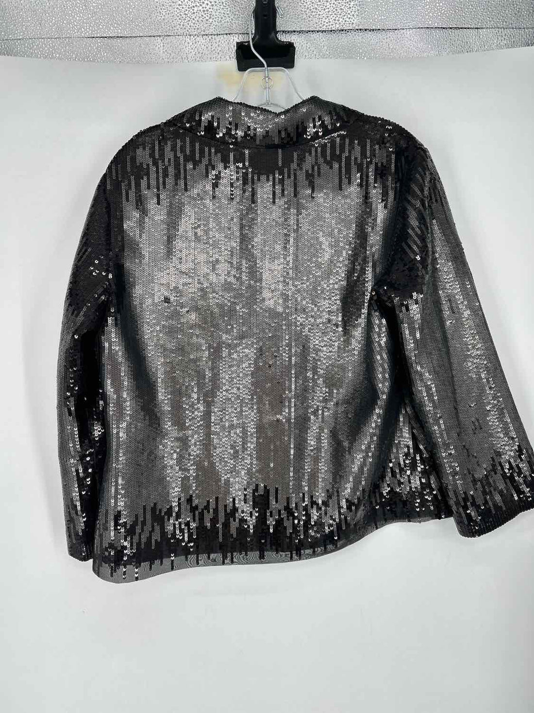 Chicos Size 1(M) Black Sequined Jacket