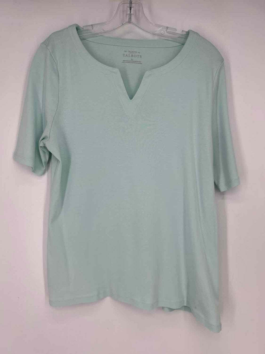 Talbots Size XL Mint Green Short Sleeve