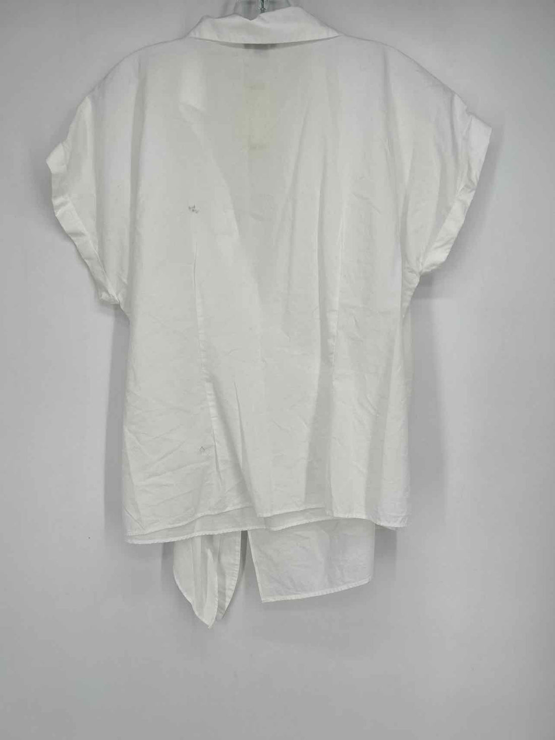 Ann Taylor Size L White Short Sleeve