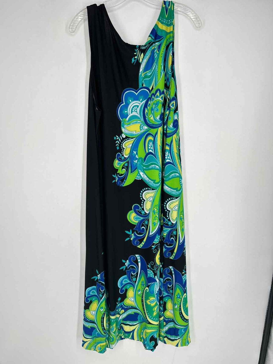 MSK Size 3X Black Print Sleeveless Dress