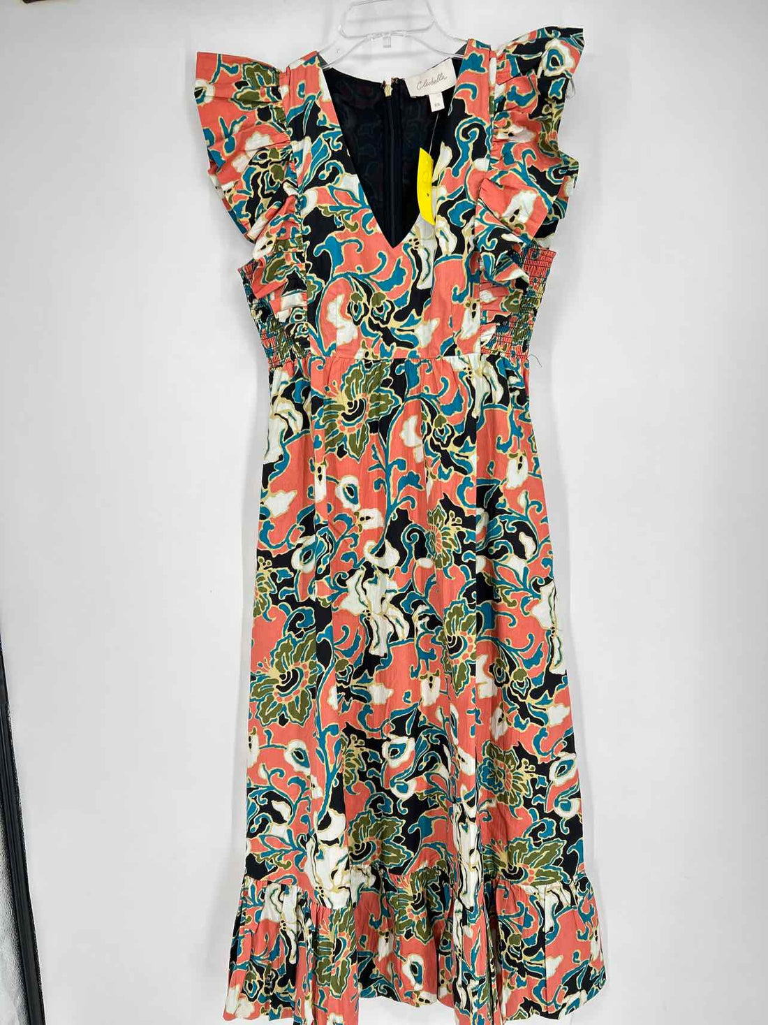 Cleobella Size XS Pink & Black Print Dress